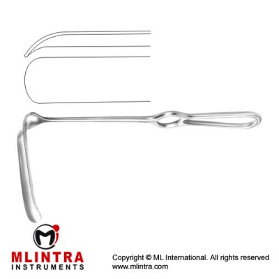 Hoesel Retractor Stainless Steel, 26 cm - 10 1/4" Blade Size 140 x 30 mm